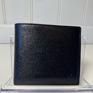 Gucci Black Leather Men’s BiFold Wallet